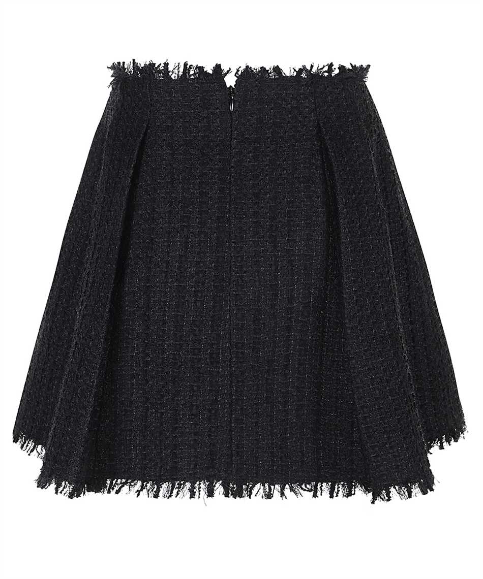 Balmain GF1LBB34XL81 PLEATED FLARED TWEED Gonna 2