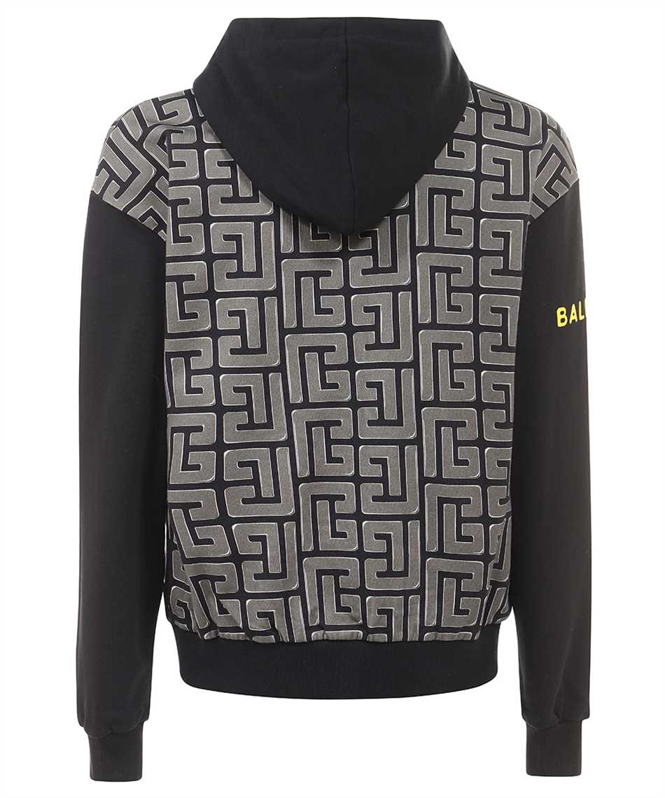 Balmain YH3JT080GB42 OVERSIZE MONOGRAM BALL Hoodie 2