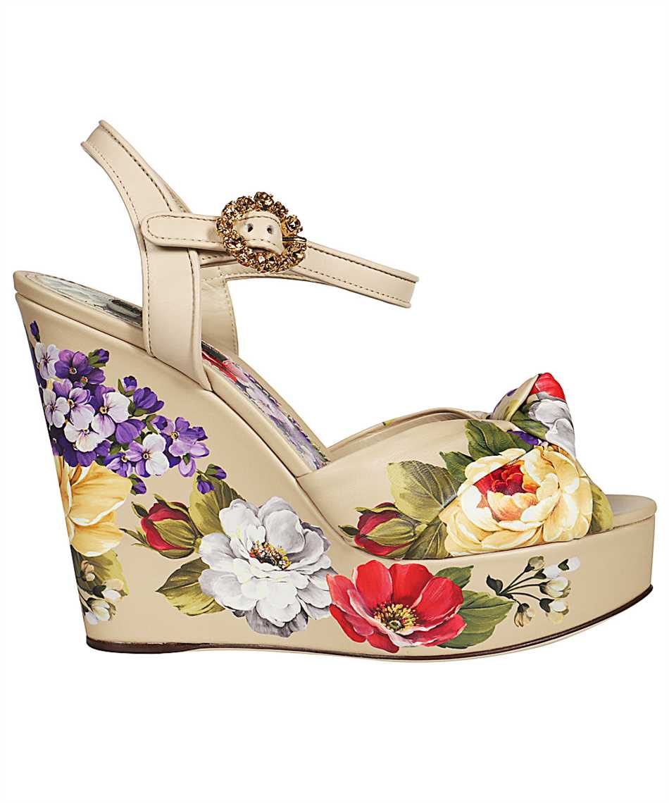 Dolce & Gabbana CZ0219 AX741 FLORAL Sandals Multicolor