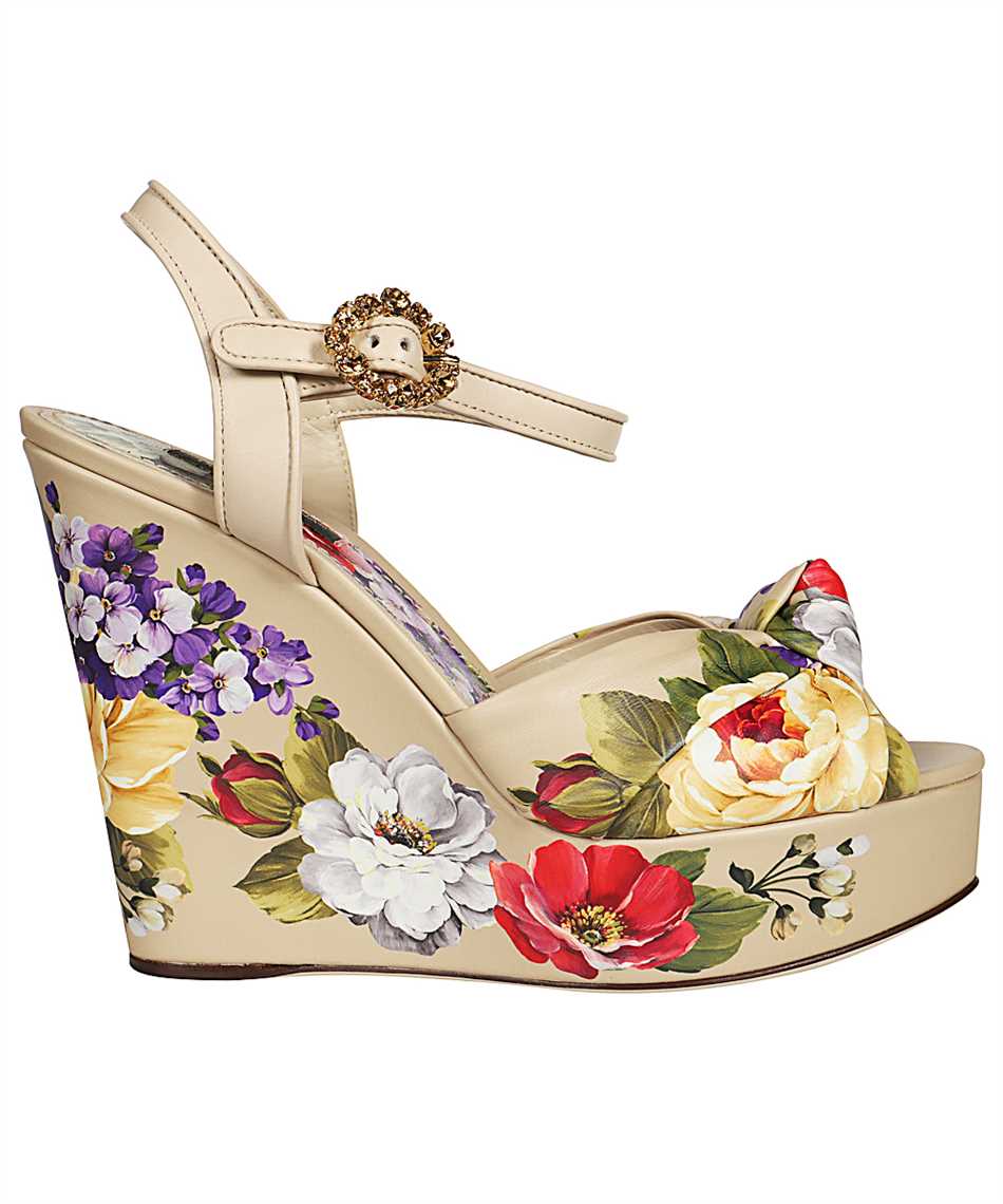 Dolce & Gabbana CZ0219 AX741 FLORAL Sandals Multicolor Dolce & Gabbana CZ0219 AX741 FLORAL Sandals Multicolor