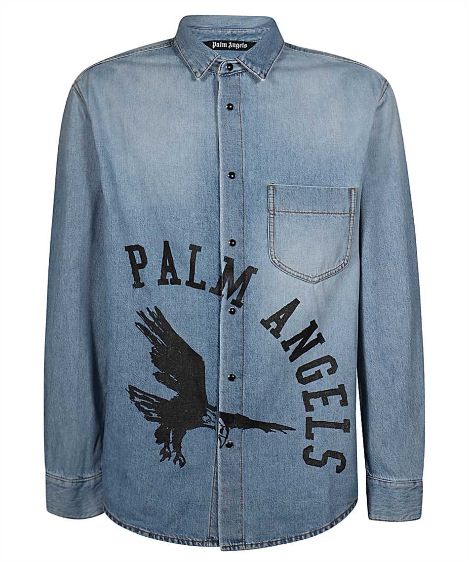 palm angels shirt blue