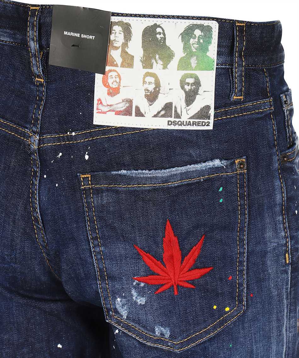 Dsquared2 S71MU0708 S30789 DARK BOB WASH MARINE Shorts 3