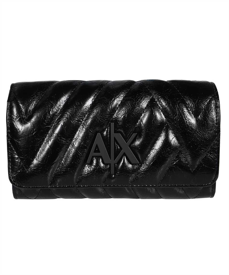 Armani Exchange 948481 3F779 GLOSSY QUILTED CHAINED Wallet 1