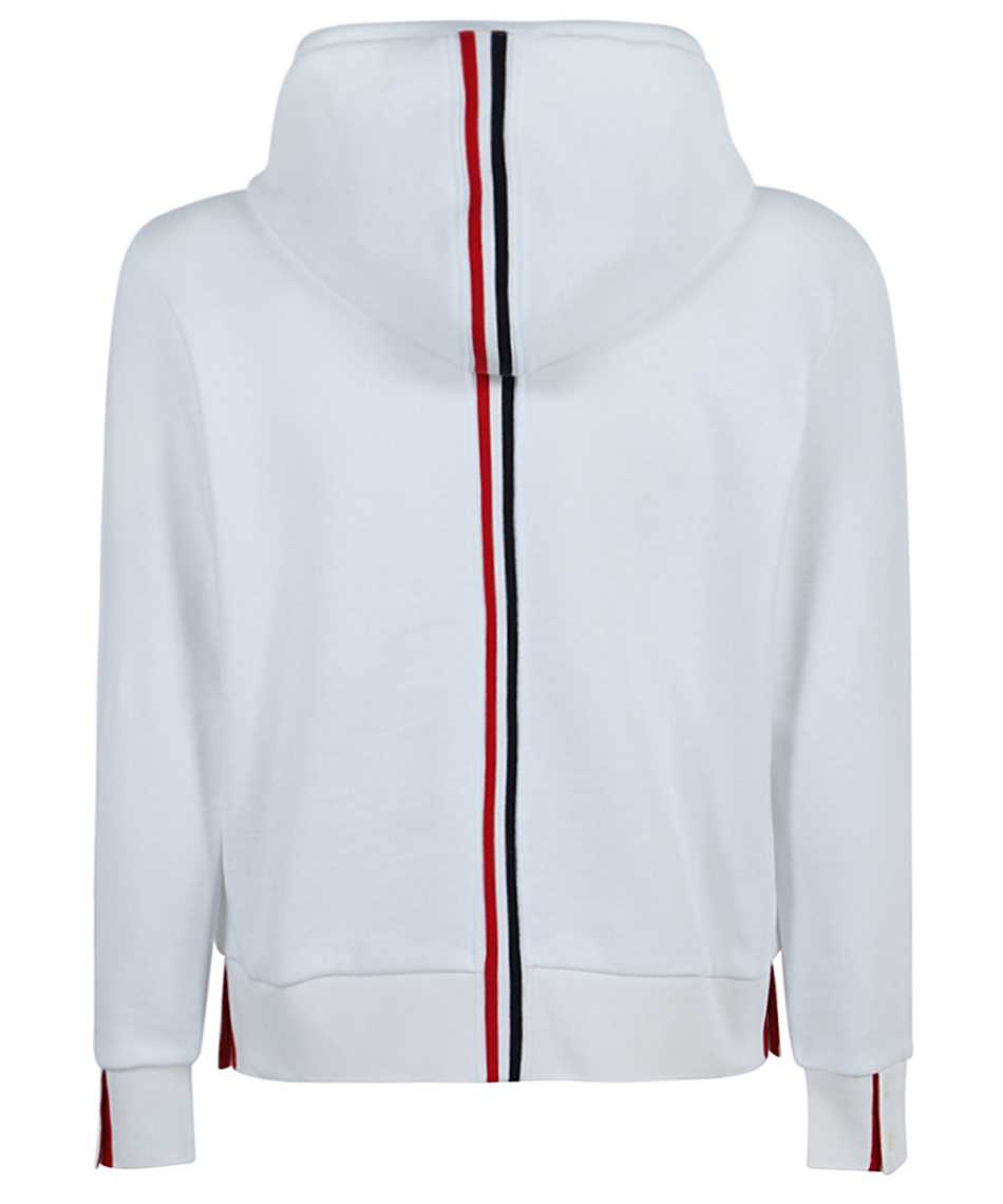 Thom Browne MJT153A 03377 ZIP-UP Hoodie White