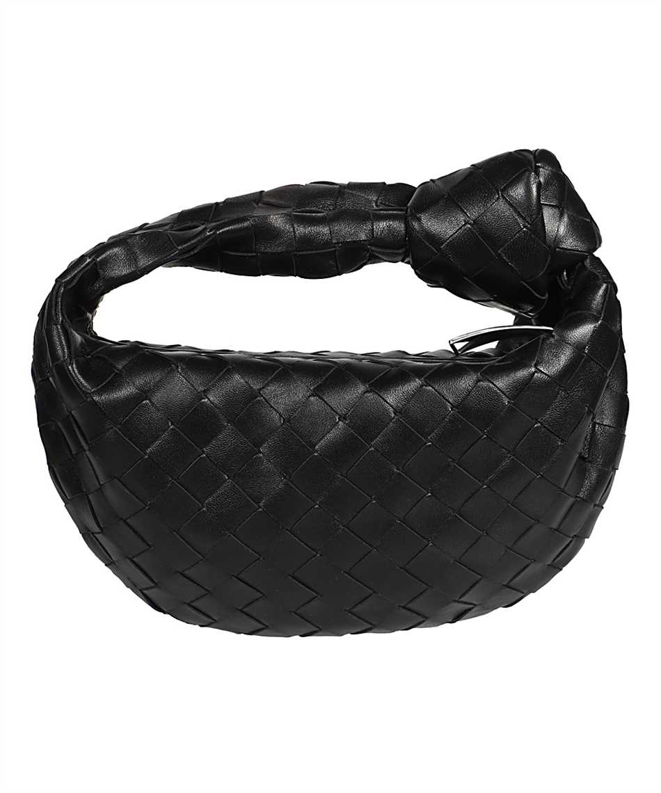 Bottega Veneta Mini Jodie Bag in Black & Silver