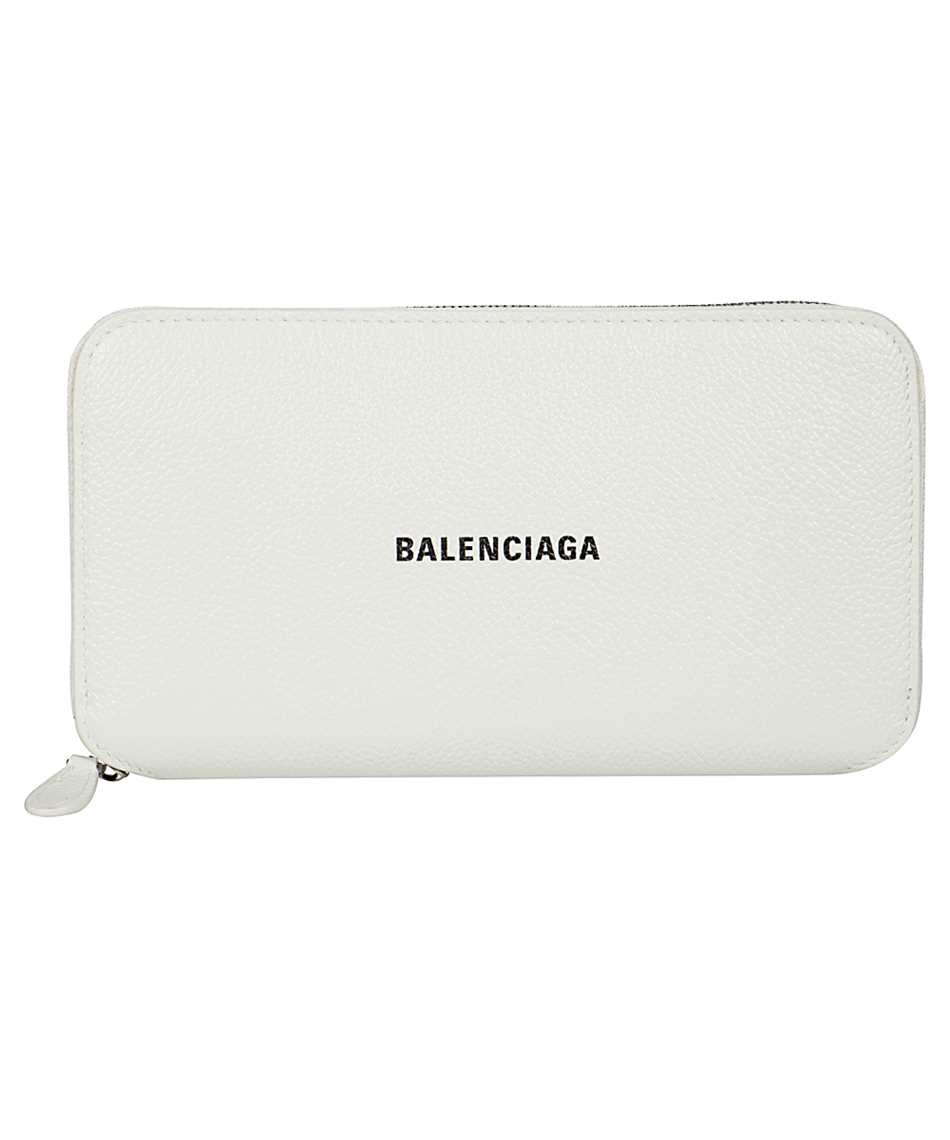 balenciaga wallet white
