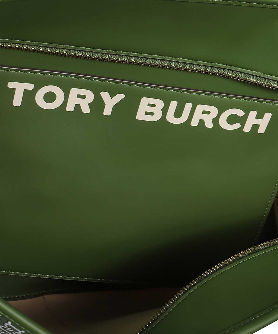 Tory Burch Gemini Link Canvas Small Top-zip Tote Bag Black