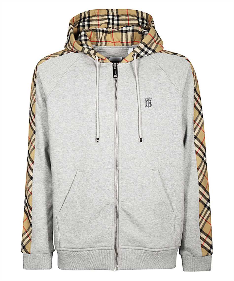 grey burberry hoodie