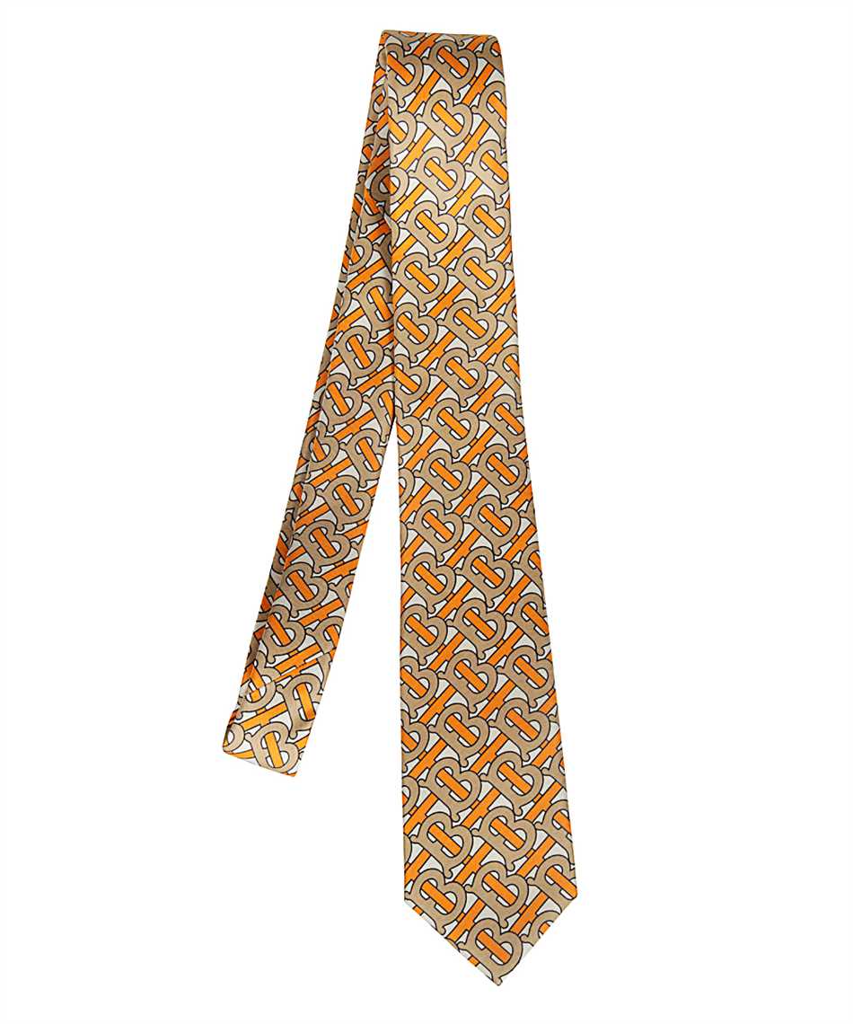 CLASSIC CUT MONOGRAM PRINT SILK Tie Orange