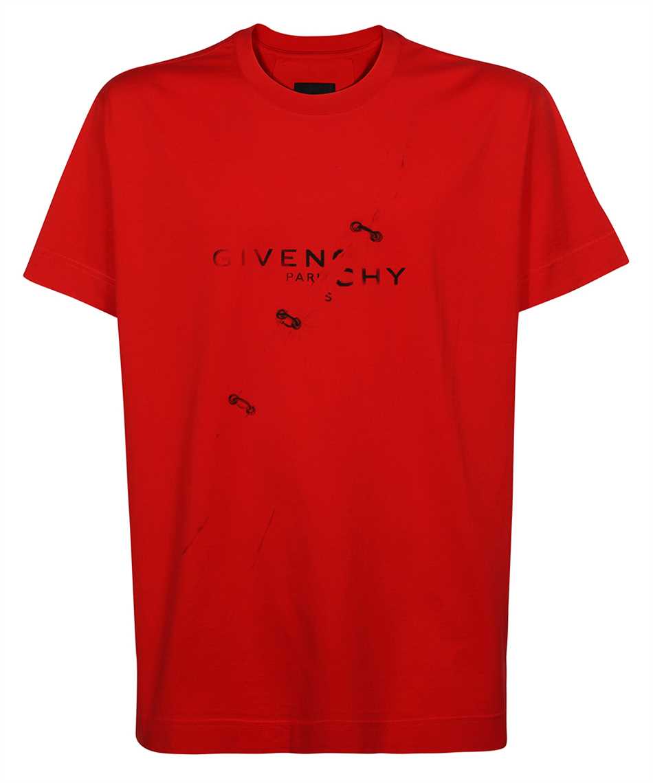Givenchy BM71333Y6B TROMPE-L'OEIL EFFECT OVERSIZED T-shirt 1