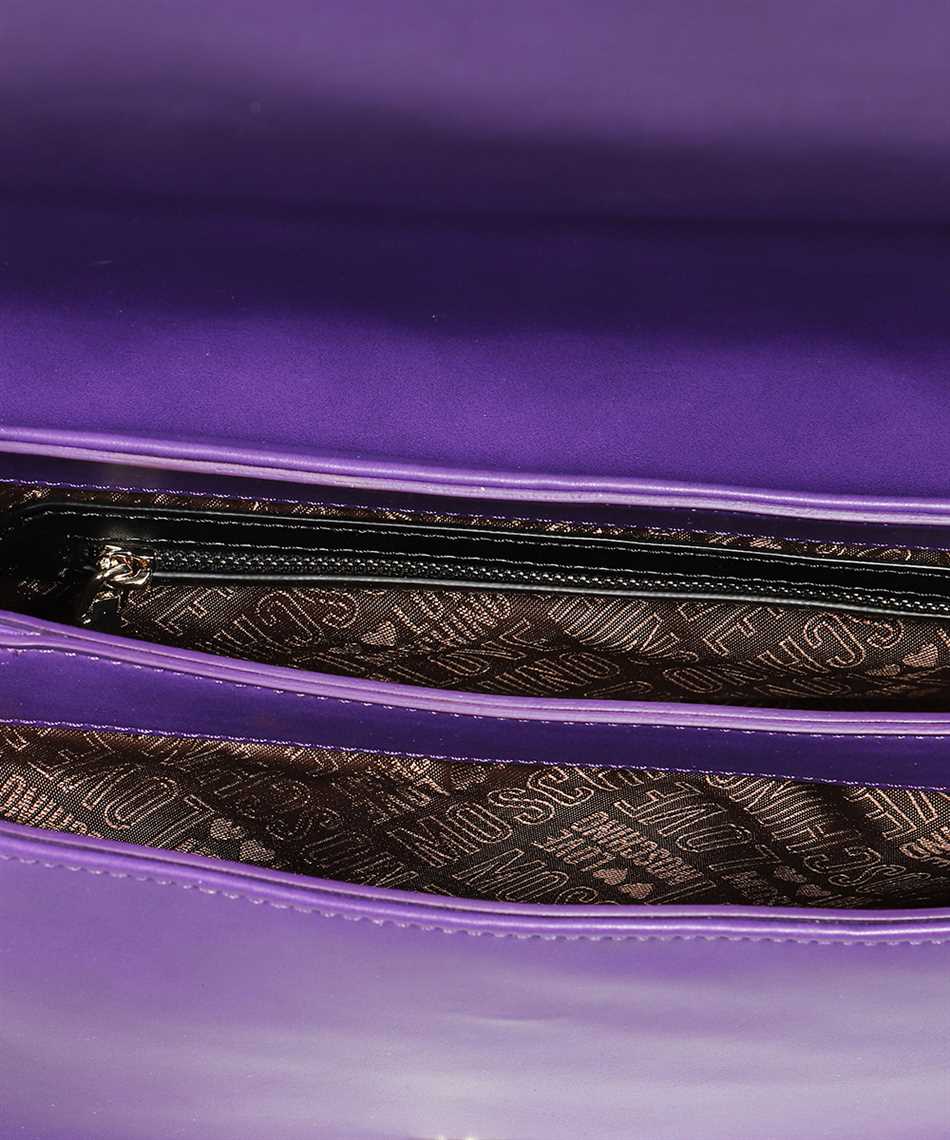 purple moschino bag
