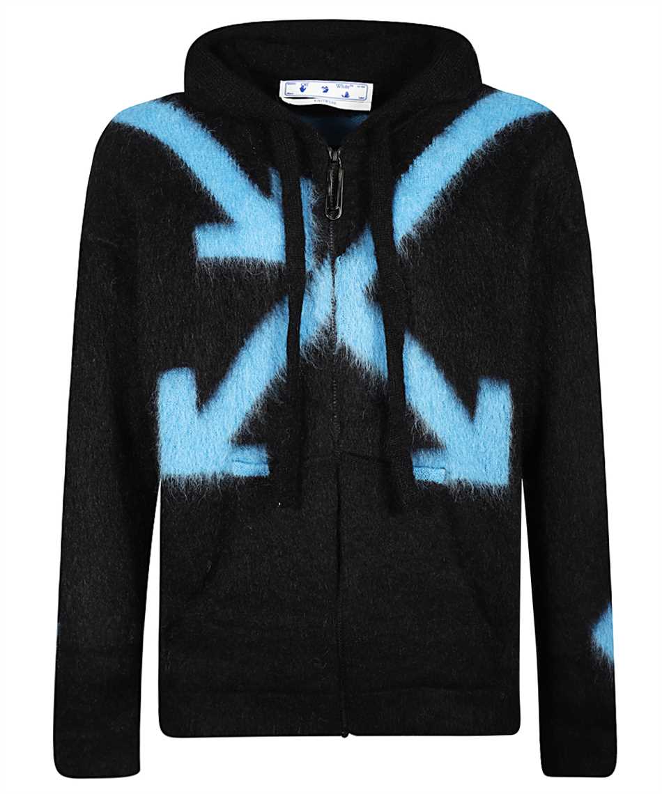 off white light blue hoodie