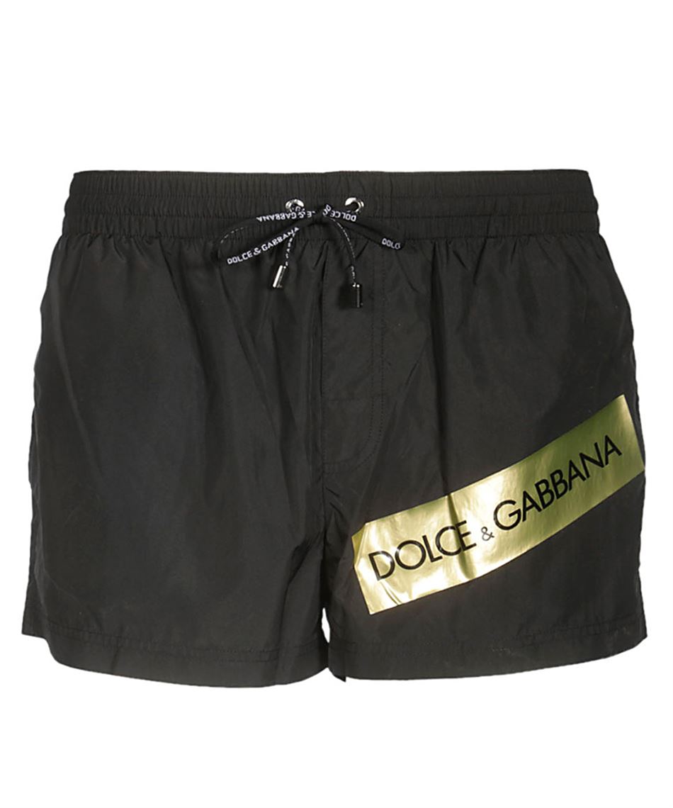 Dolce & Gabbana M4A06 FUSF men's black Swim shorts Black
