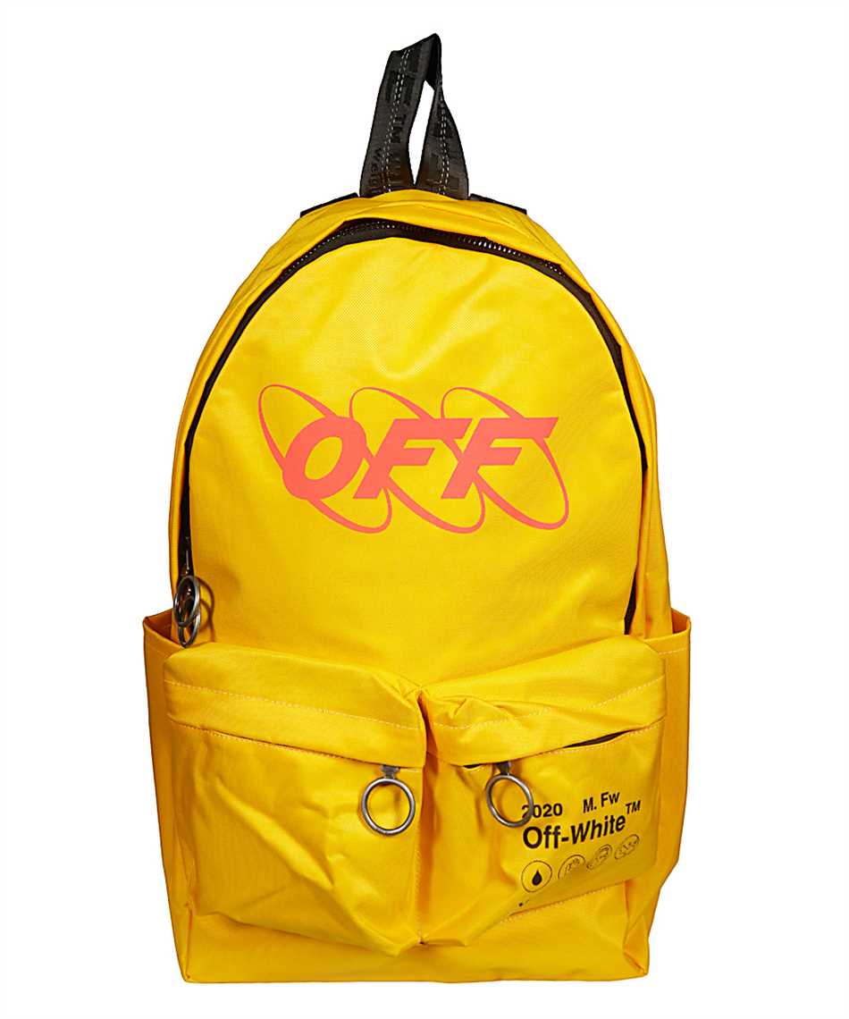 Tegnsætning på trods af Sherlock Holmes Off-White OMNB003F19C36016 INDUSTRIAL Y013 Backpack Yellow