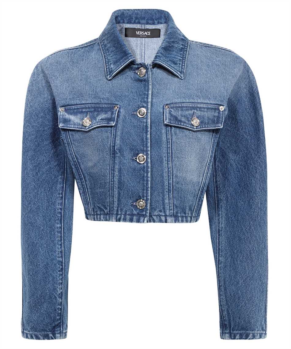 Versace 1012543 1A07079 ROUNDED CROP DENIM Jacke 1