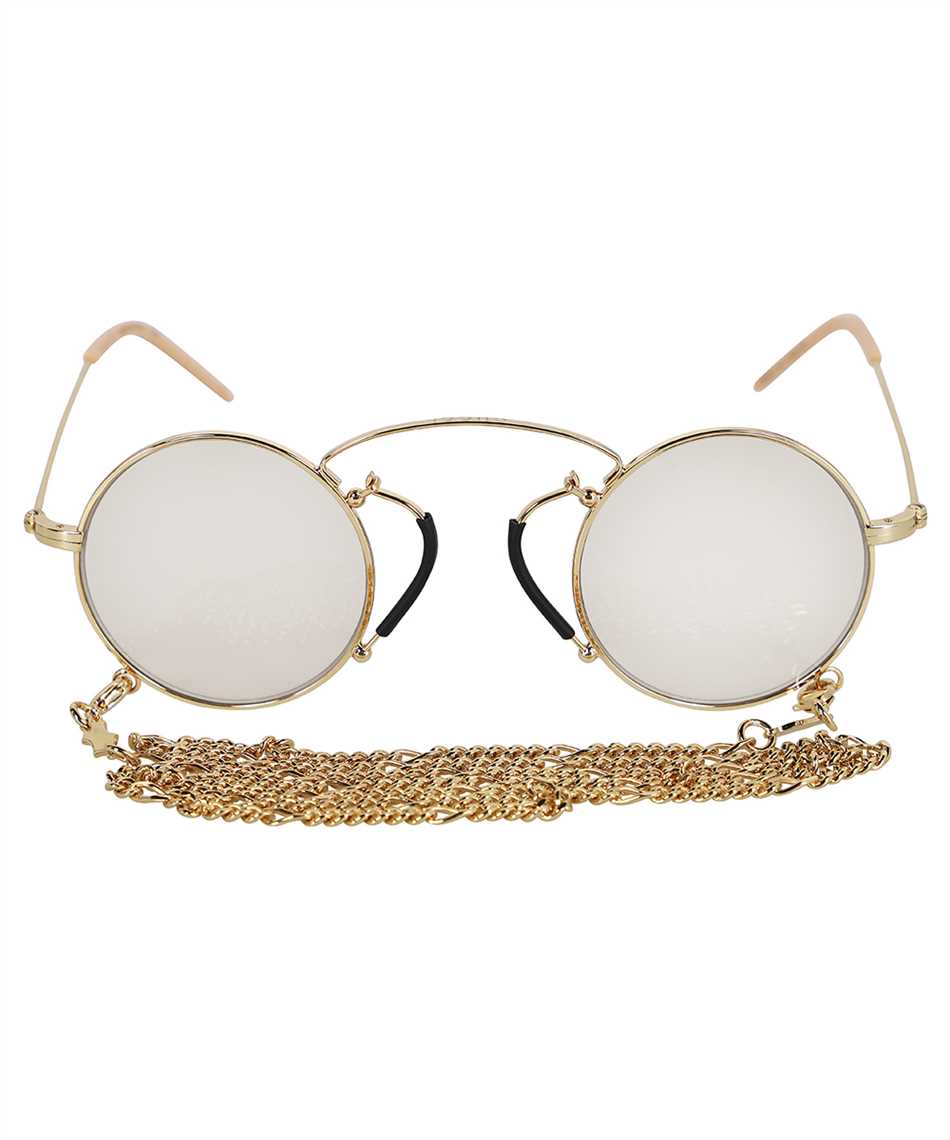 Gucci 663787 I3330 PINCE-NEZ ROUND-FRAME Occhiali da sole Oro