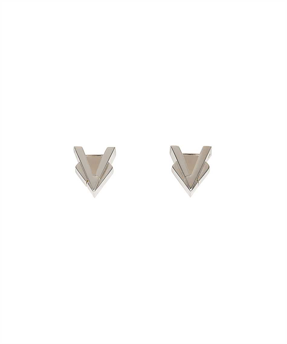 Louis Vuitton Essential V Stud Earrings (Silver)