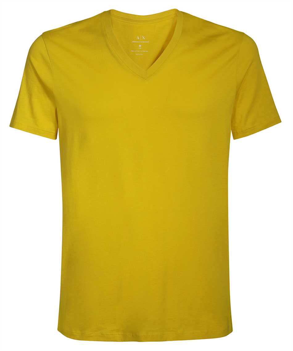 yellow armani exchange shirt