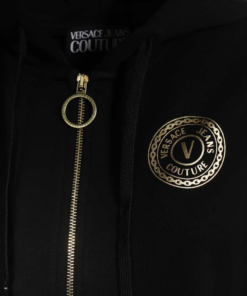 Versace Jeans Couture B6HWA7TQ 30318 ZIP Hoodie Black