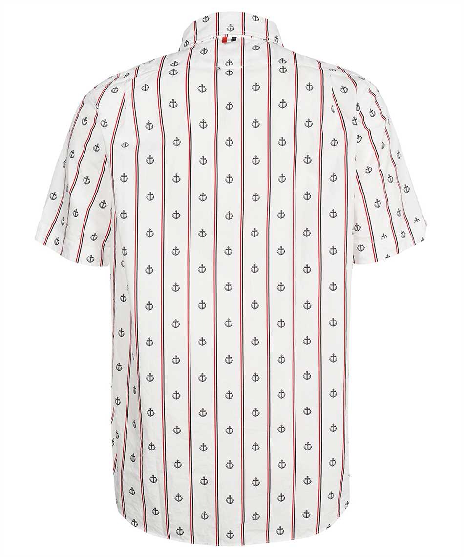 Thom Browne MWS239A F0271 ANCHOR PRINT POPLIN SHORT SLEEVE Hemd 2