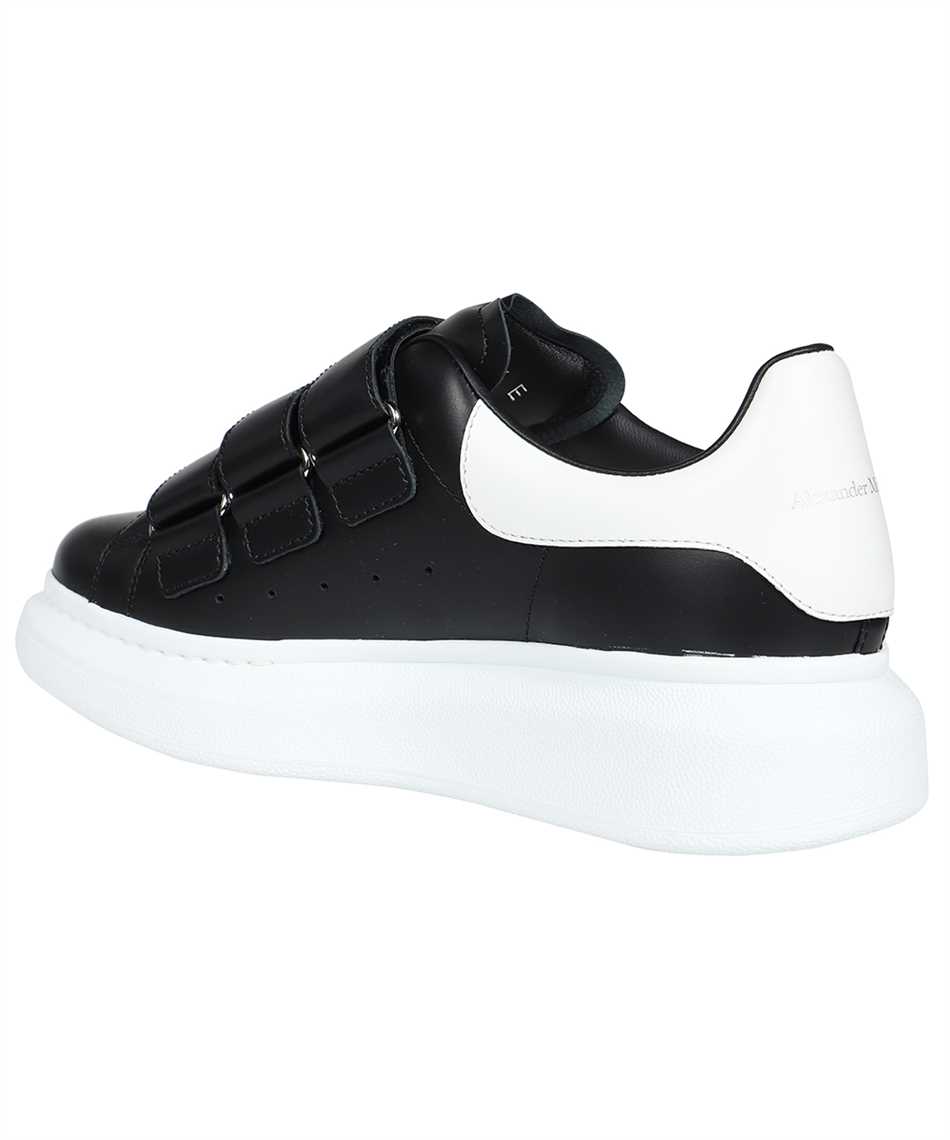 Oversized Triple Strap Sneaker in White/Black