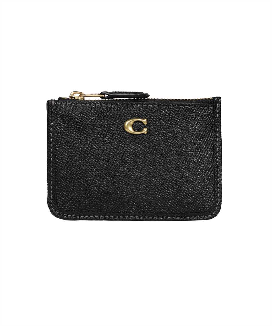 COACH CH810 CROSSGRAIN MIID ID SKINNY Card holder Black