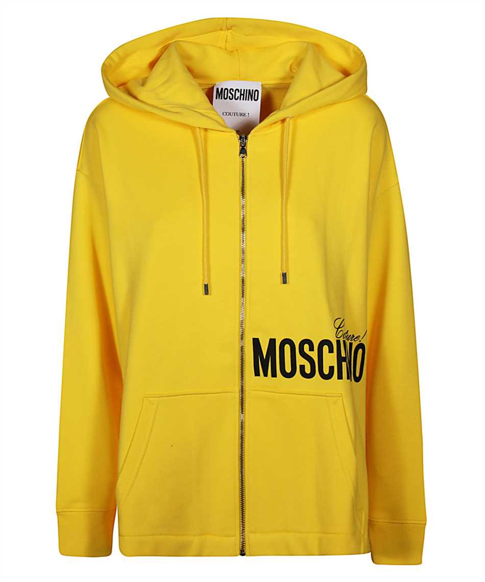 yellow moschino hoodie