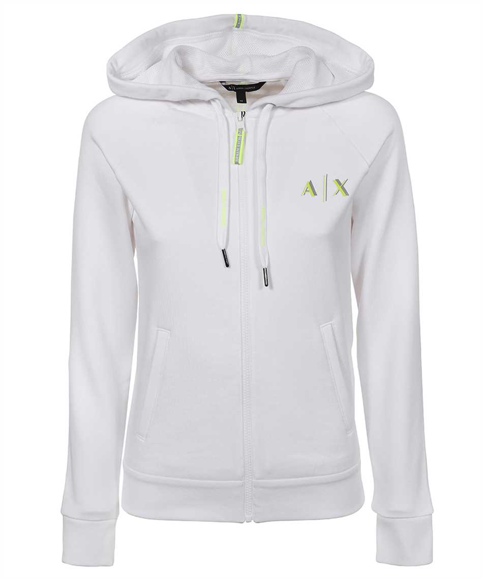 armani exchange white hoodie