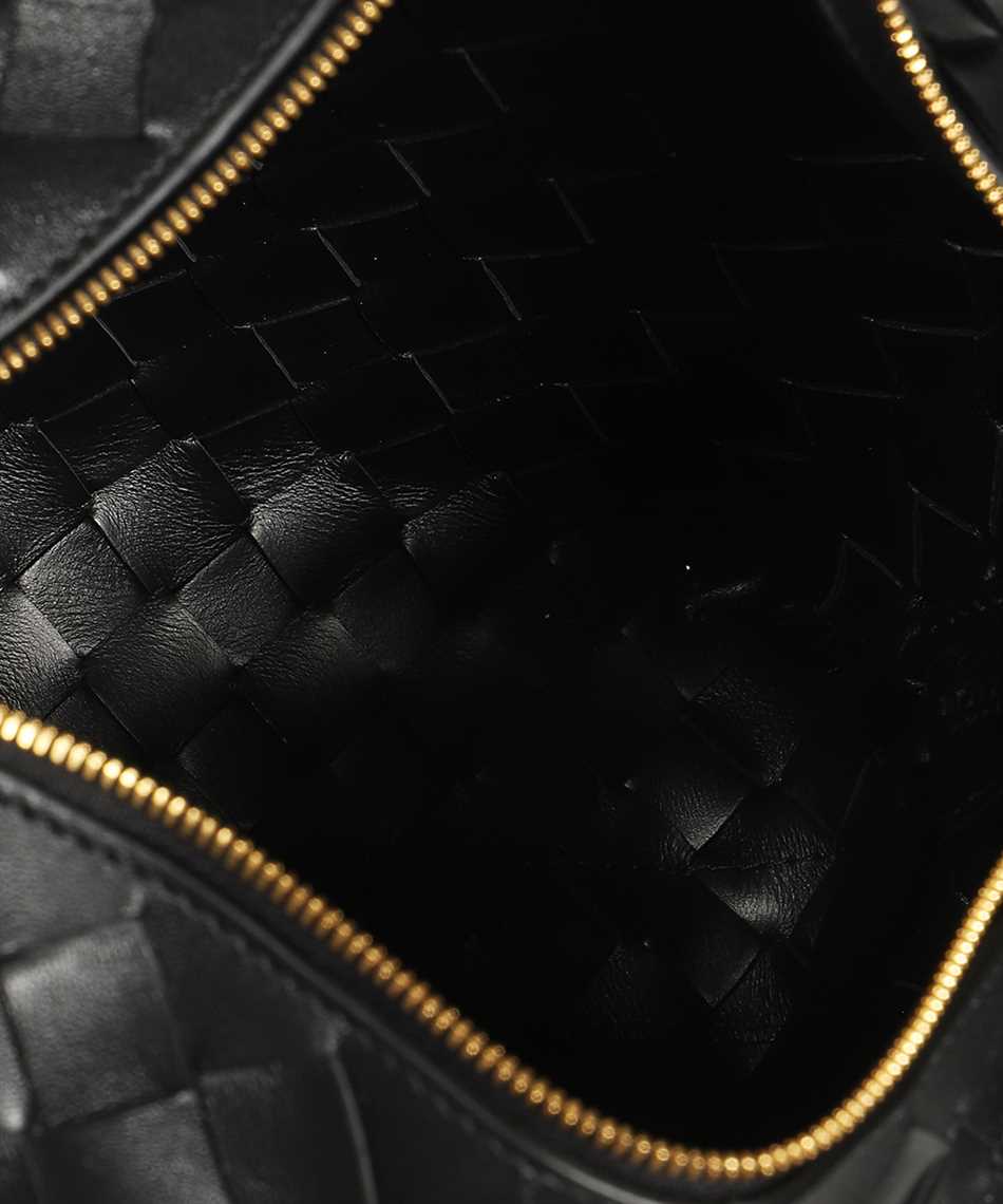 Small Loop Camera Bag in black and gold - Bottega Veneta