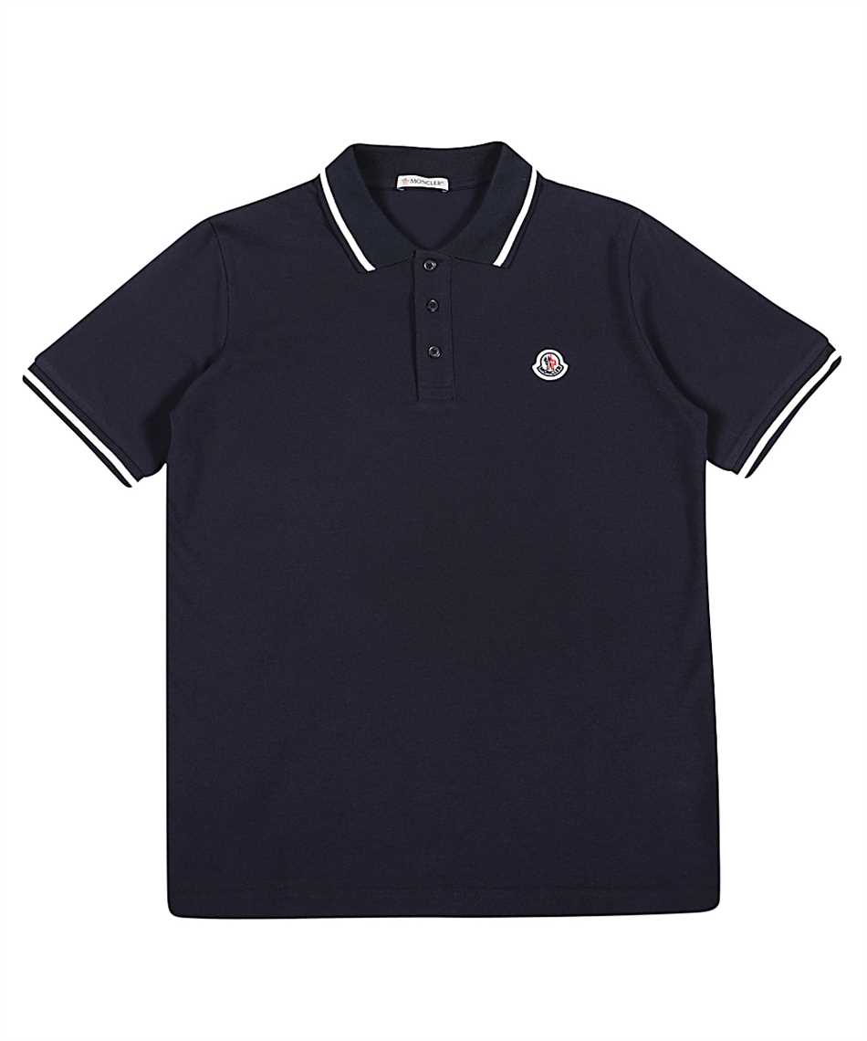 blue moncler polo