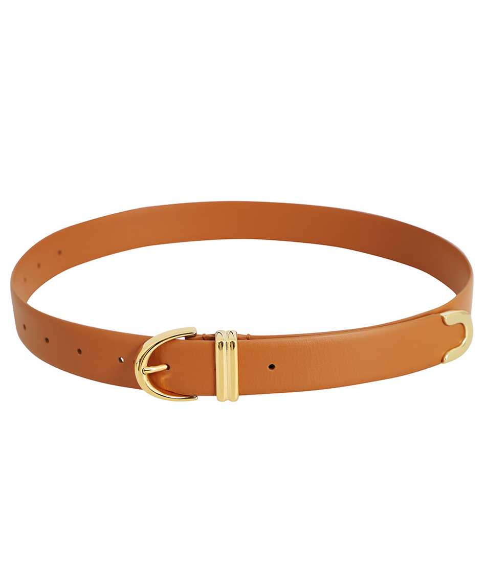 The Bambi Belt in Black Leather with Gold– KHAITE