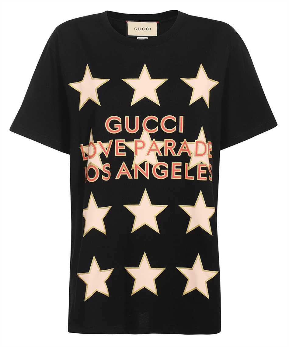 Gucci 615044 XJEQI GUCCI LOVE PARADE T-shirt Black
