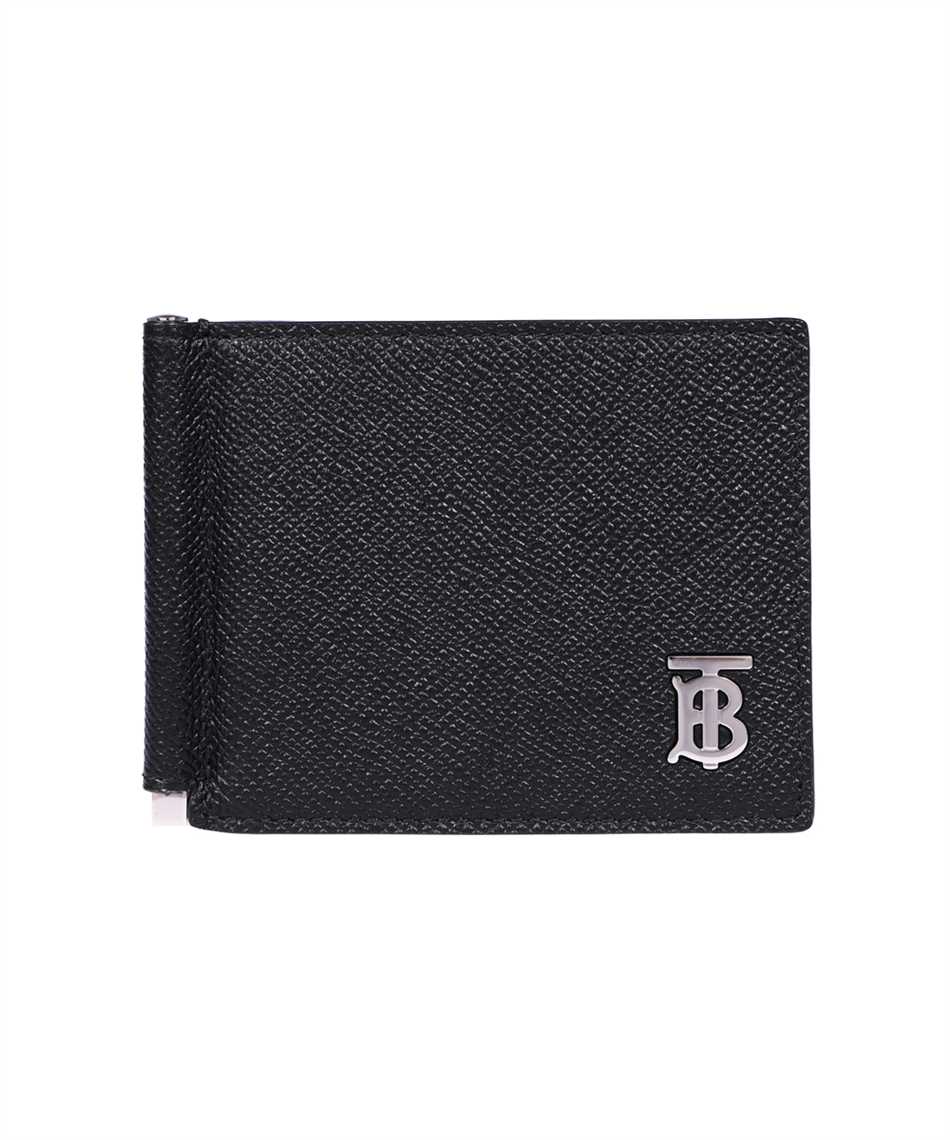 BURBERRY: credit card holder in grained leather - Black