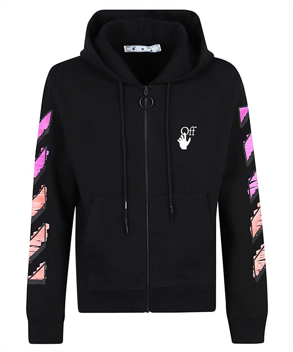 off white hoodie black pink