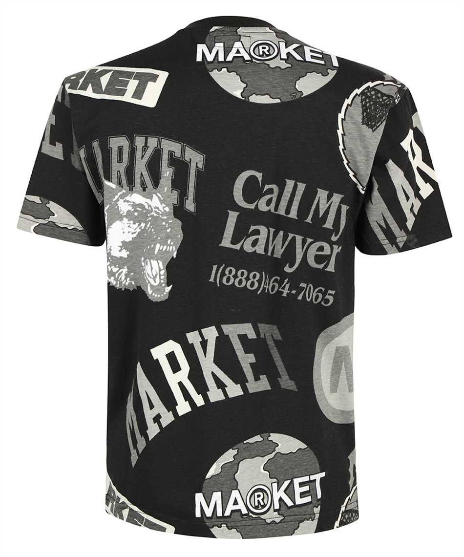Market 399000959 MARKET MONOGRAM AOP GRAYSCALE T-shirt 2