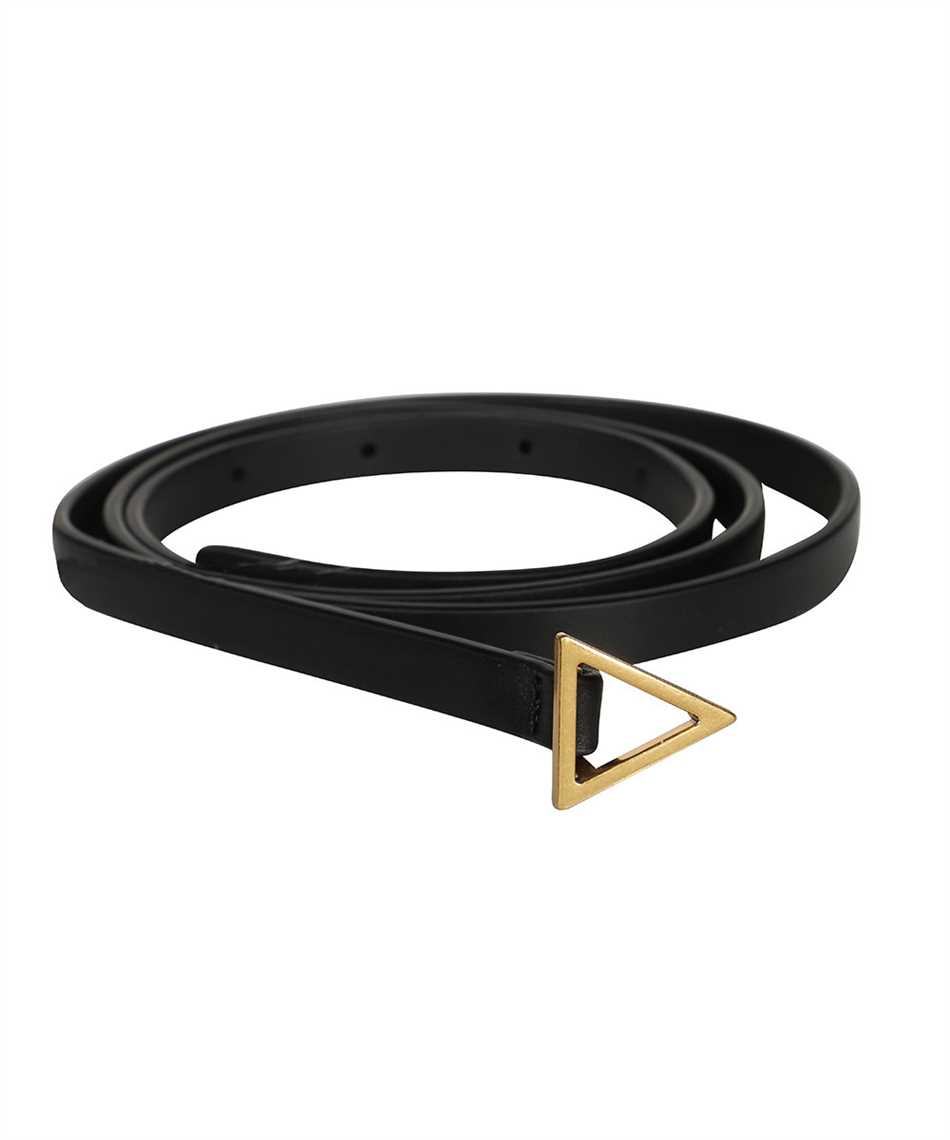 Bottega Veneta 619759 VMAU1 TRIANGLE Belt Black