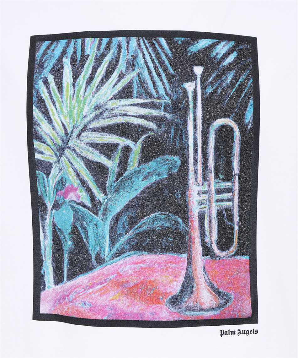 Palm Angels PMAA089E23JER003 OIL ON CANVAS REGULAR T-shirt 3