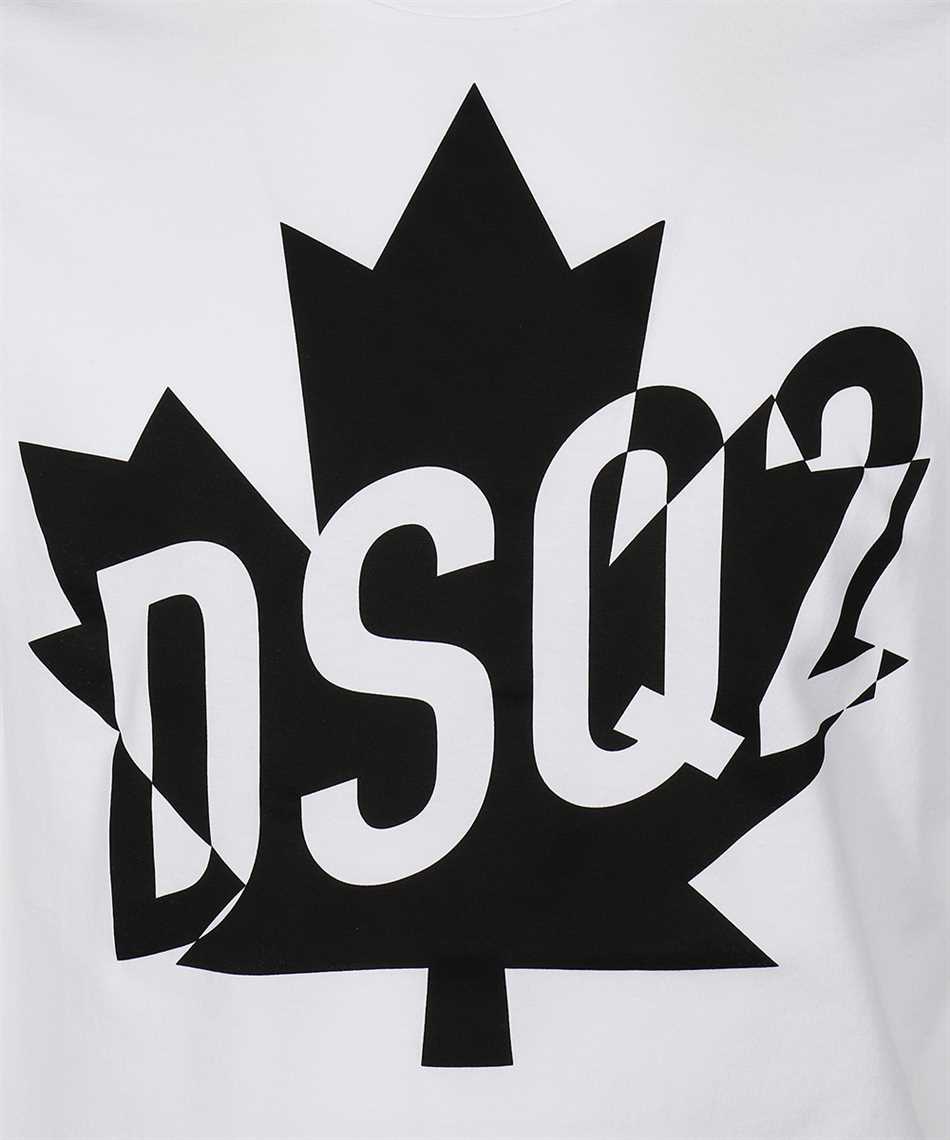 Dsquared2 S74gd0786 S22844 Dsq2 Big Leaf T Shirt White