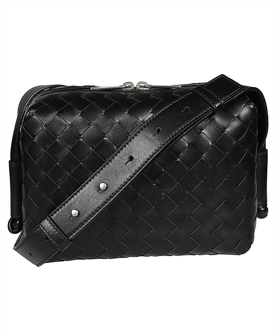 Bottega Veneta 755774 V2HL1 INTRECCIATO LOOP CAMERA Bag Black