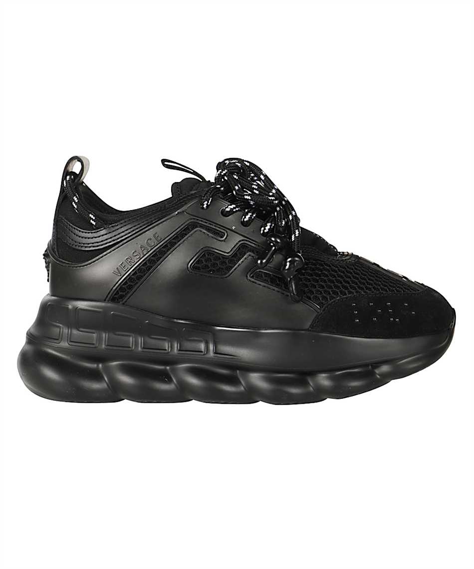 versace sneakers black and white