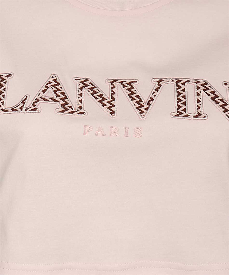 Lanvin RW TS0012 J207 P24 CURB EMBROIDERED CROPPED T-shirt 3