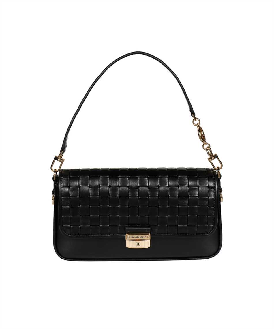 woven leather shoulder bag