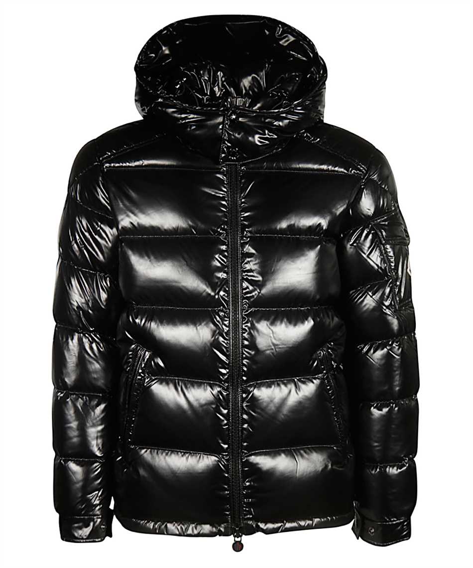 giubbotto moncler nero lucido