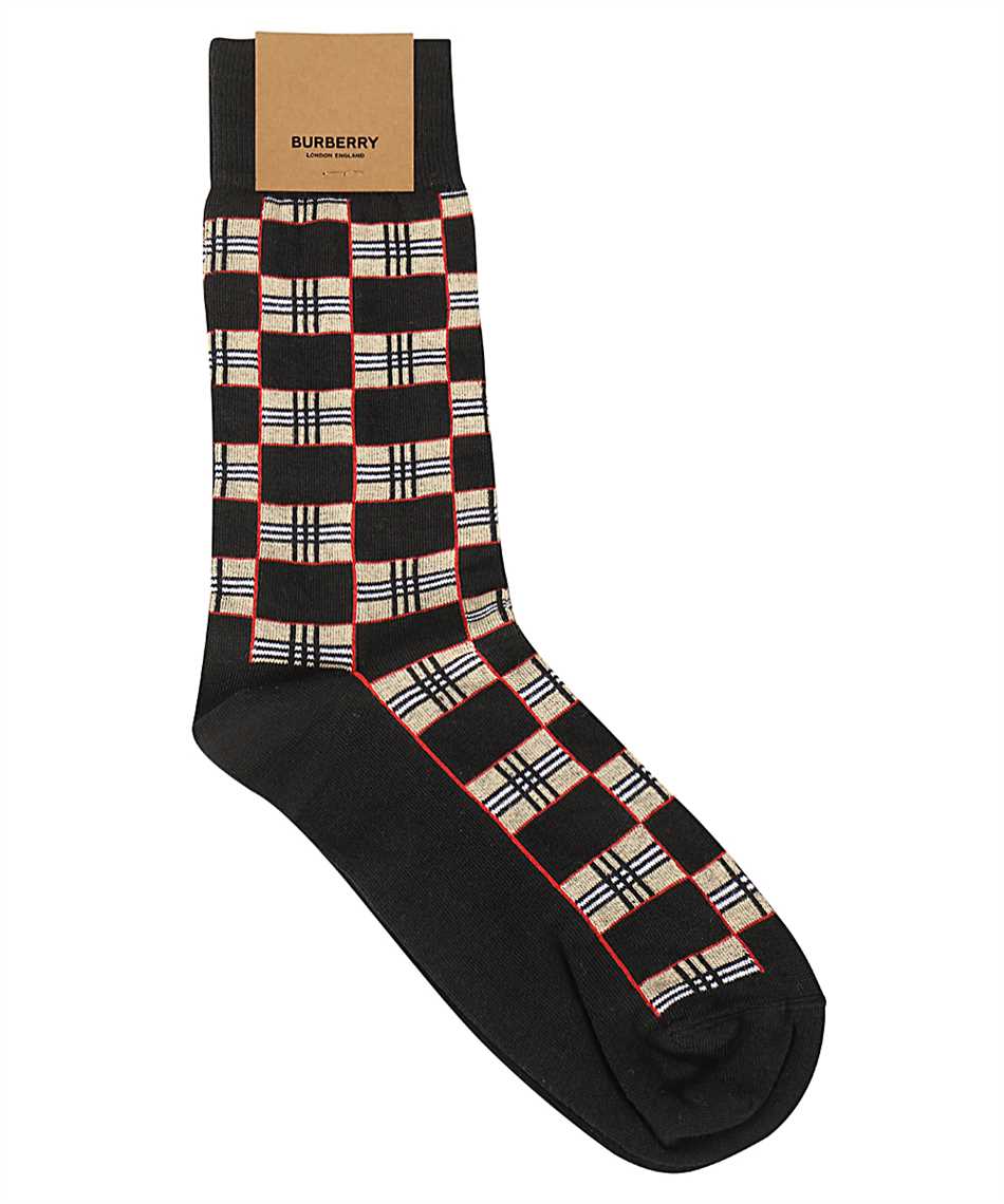 Burberry 8030836 CHECK GENT Socks Black