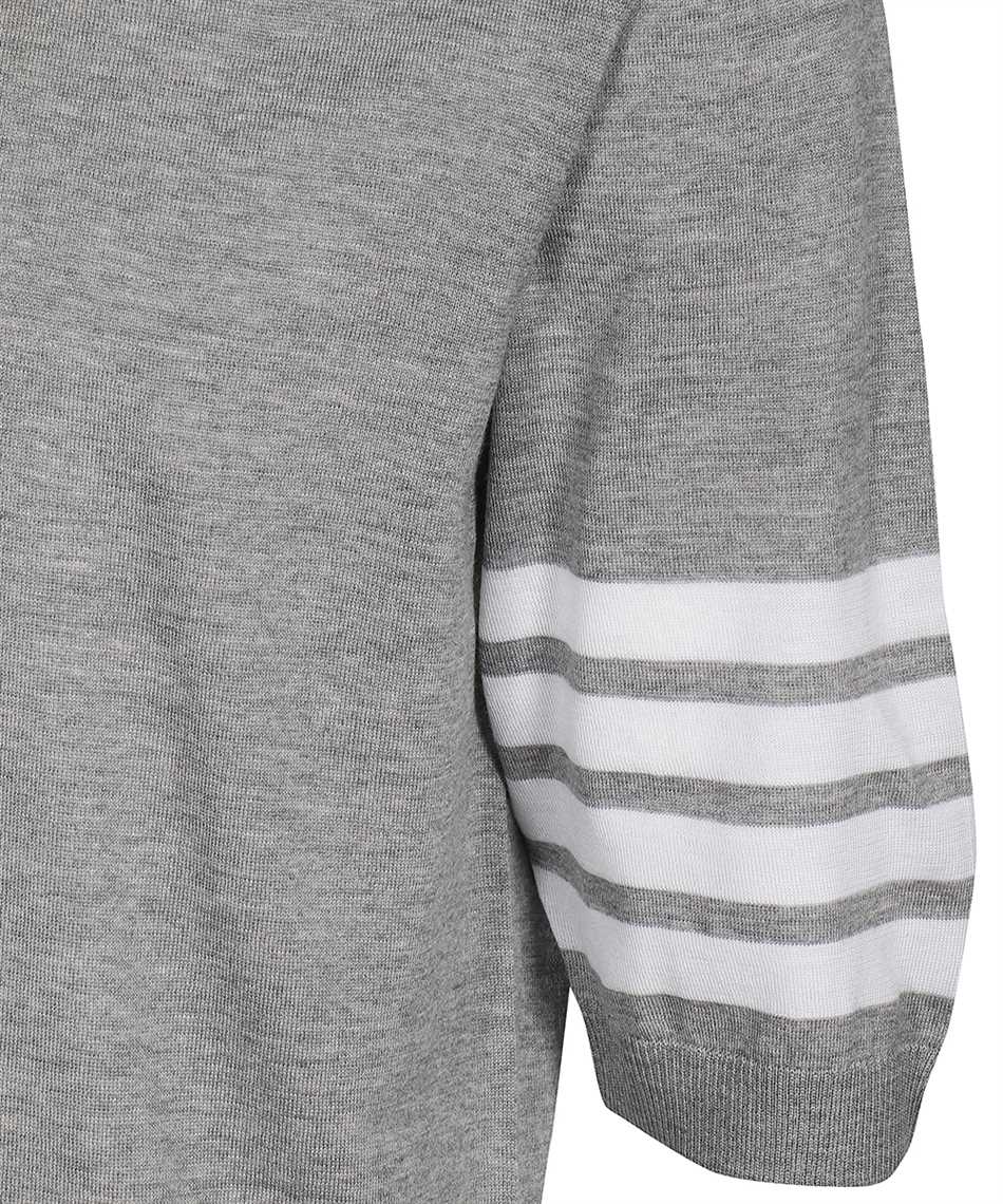 Thom Browne MKP048A-00014 MERINO WOOL Polo Grey