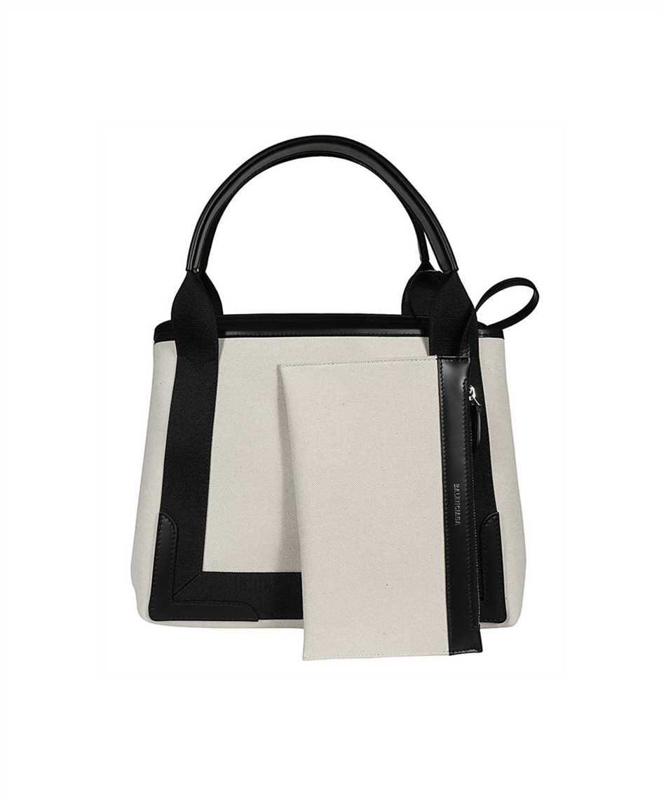 Balenciaga 339933 2HH3N NAVY SMALL CABAS Bag White
