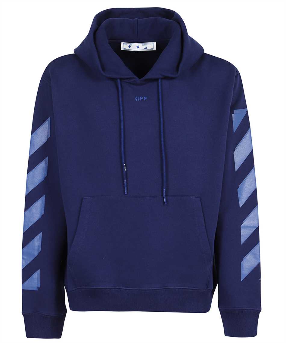 off white blue and purple hoodie