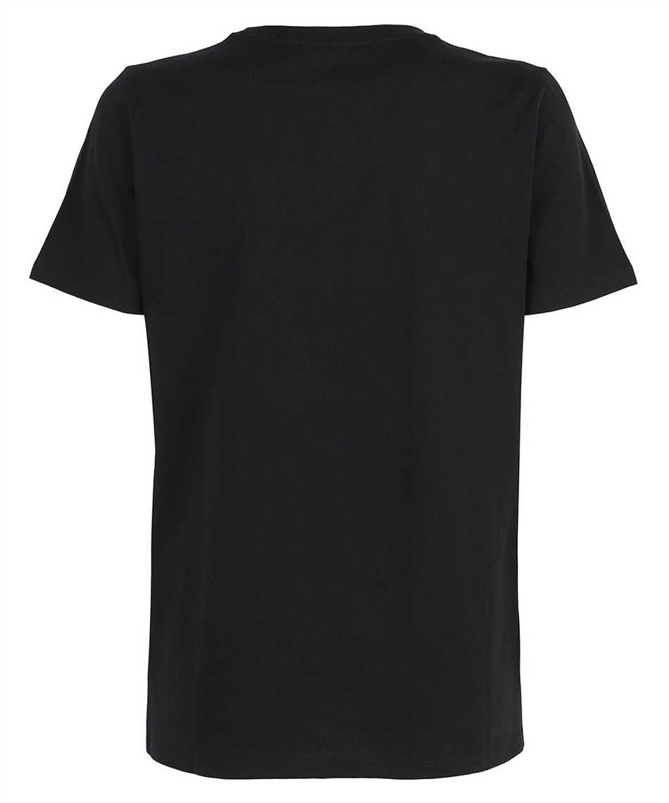Balmain VF0EF000B020 METALLIC LOGO T-shirt Black