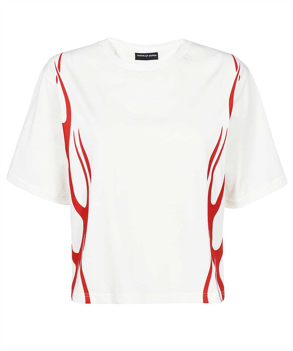Vision Of Super VSD00655 RED FLAMES T-Shirt 1