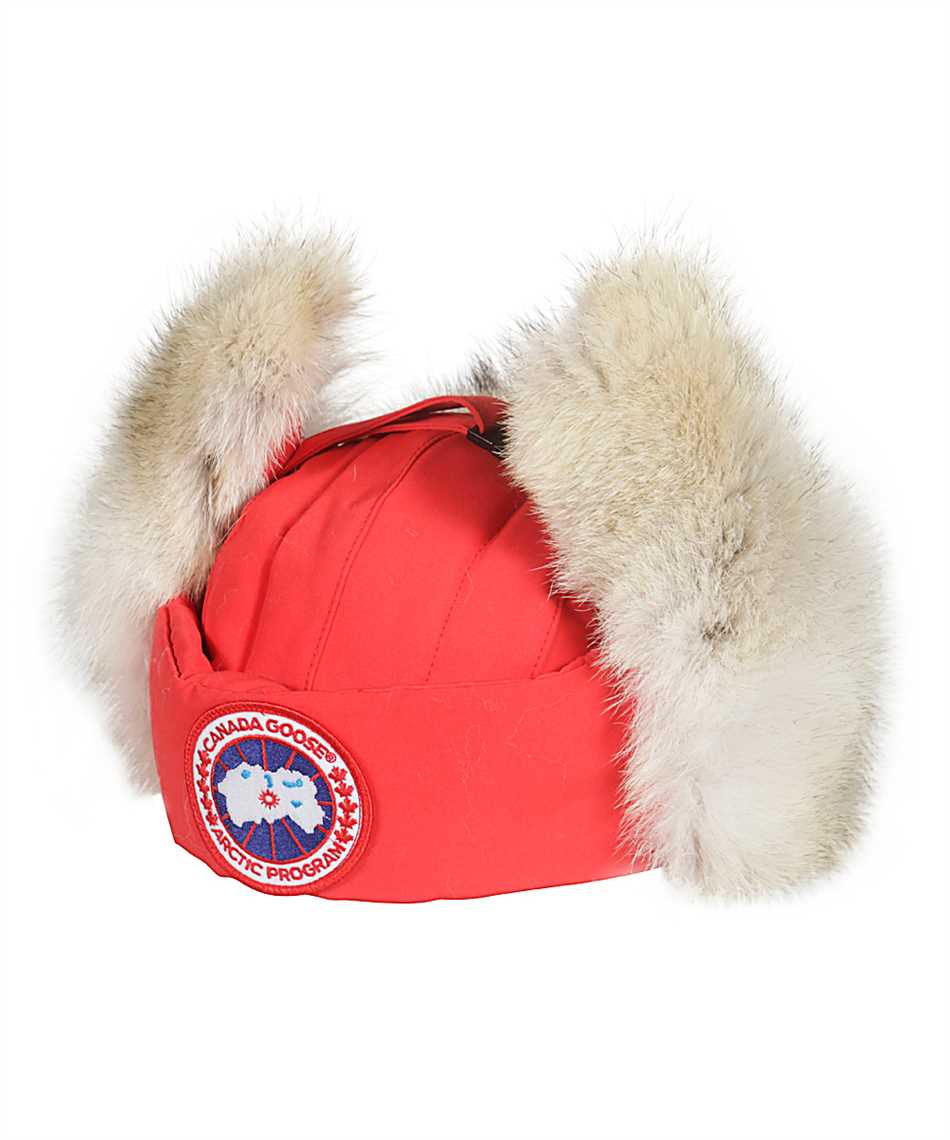 canada goose aviator hat red